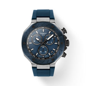Tissot T-Race 45 mm Blue Dial Black Accents Quartz Chronograph T1414172704100
