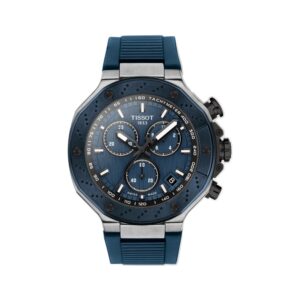 Tissot T-Race 45 mm Blue Dial Black Accents Quartz Chronograph T1414172704100
